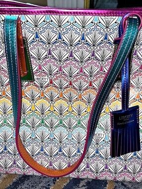 Liberty London Marlborough Tote White & Multicolor -Limited Edition